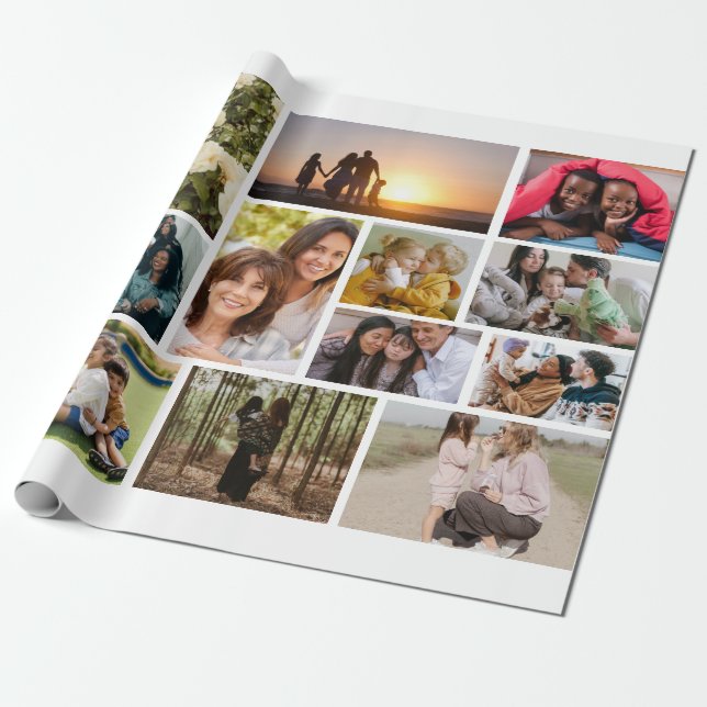 Papier Cadeau Créez votre propre collection de 14 photos (Déroulé)