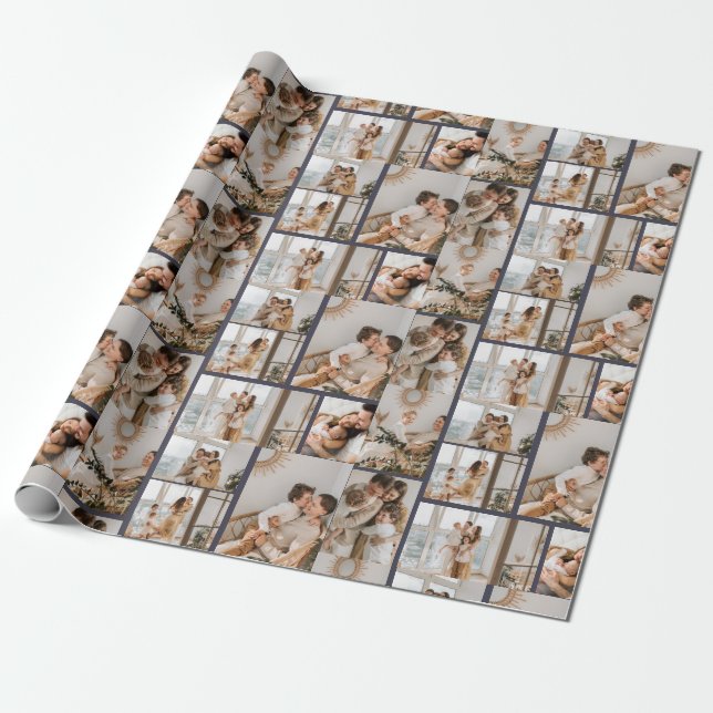 Papier Cadeau Créez votre propre collection de 7 photos (Déroulé)