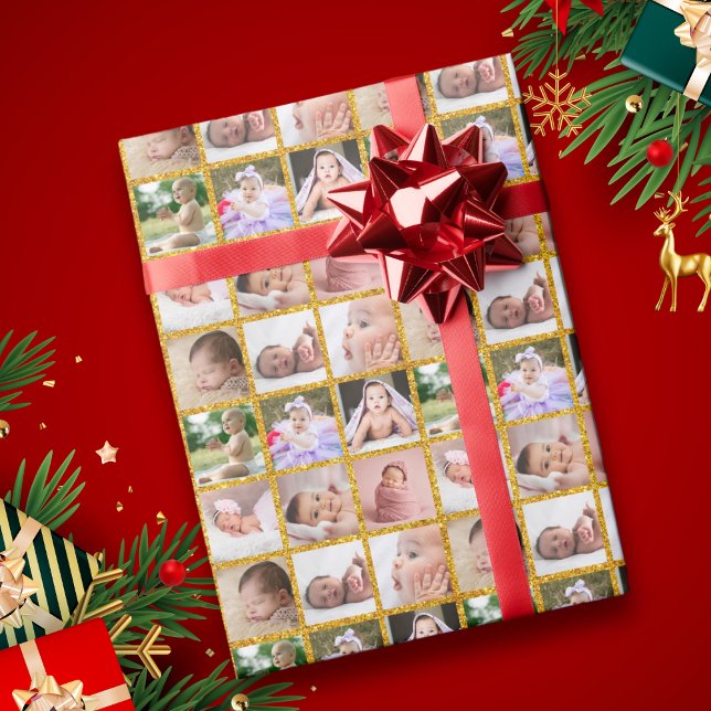 Papier Cadeau Créez votre propre collection de 9 photos Parties  (Créateur téléchargé)