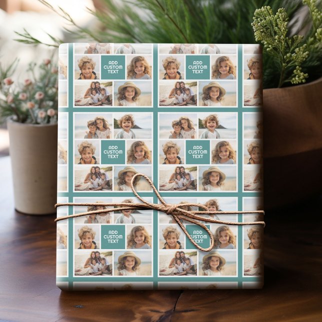 Papier Cadeau Créez votre propre collection de photos - 6 photos (Custom Photo Wrapping Paper)