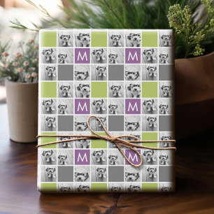 Papier Cadeau Créez votre propre collection Instagram Monogramme