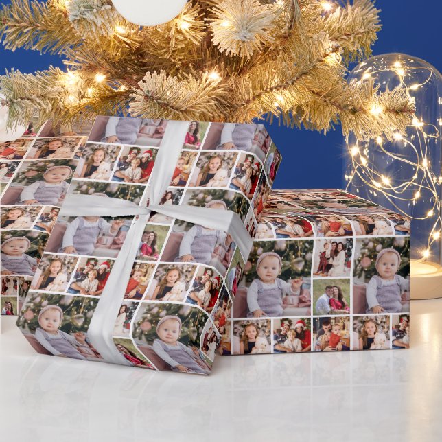 Papier Cadeau Créez votre propre collection photo de 6 personnes (Vacances)