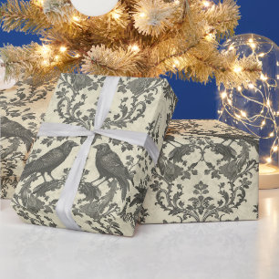 Papier Cadeau Créez Votre Propre Damassé Gothique Romantique Cor