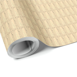 Papier Cadeau Créez votre propre grain de bois naturel personnal