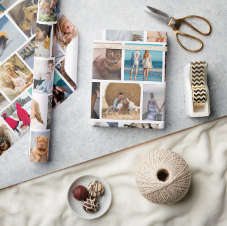 Papier Cadeau Créez votre propre grille photo personnalisée