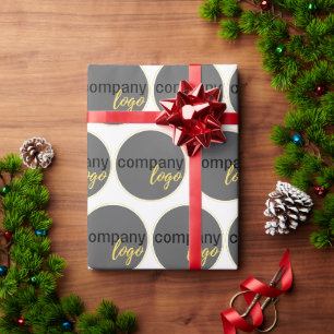 PAPIER CADEAU CRÉEZ VOTRE PROPRE LOGO D'AFFAIRES MOTIF RÉPÉTANT