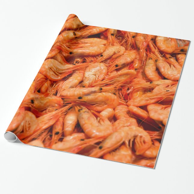 Papier Cadeau Crevette cuite (Déroulé)