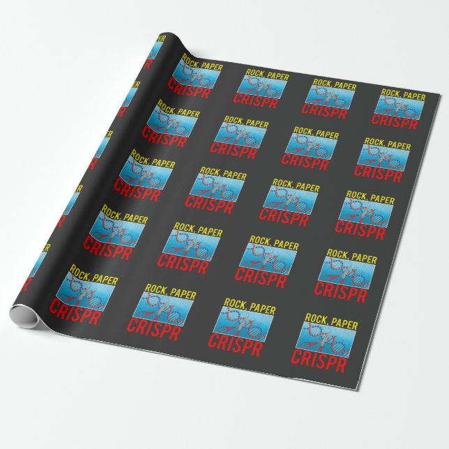 Papier Cadeau Crispr Funny Biologie Étudiante Biologiste Scienti (Déroulé)