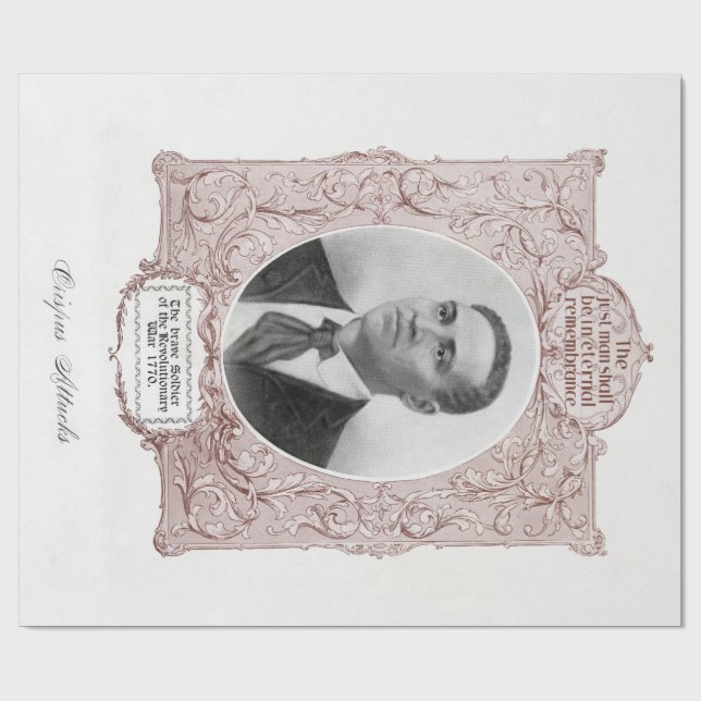 Papier Cadeau Crispus Attucks : Martyr de la révolution américai (Plat)