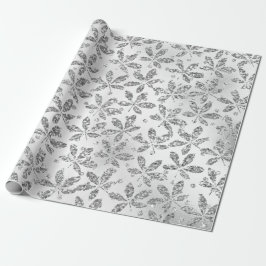 Papier Cadeau Cristal gris argent Hashish Foil Métal Swarovski