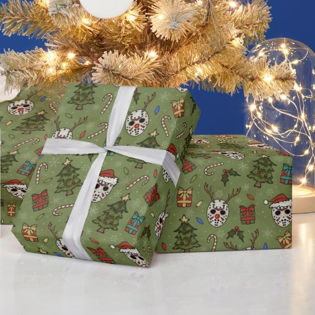 Papier Cadeau Cristal Lake Creepmas (Vacances)