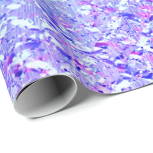 Papier Cadeau Cristal vert gris vert pourpre d'Aqua
