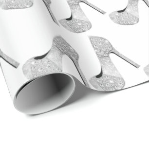 Papier Cadeau Cristaux Swarovski Diamant talons hauts Chaussures