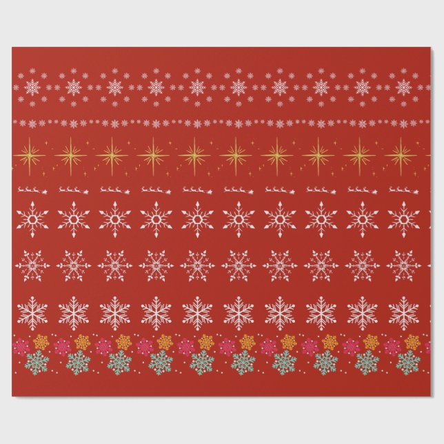 Papier Cadeau Cristmas Wrapping Paper (Plat)