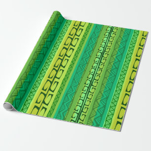 Papier Cadeau Crochets de Nipa - vert