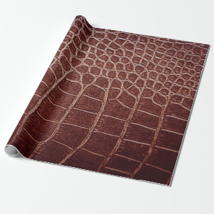 Papier Cadeau Crocodile motif en cuir abstrait, alligator, anima