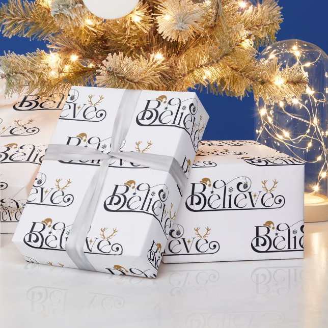 Papier Cadeau Croire en Noël (Vacances)
