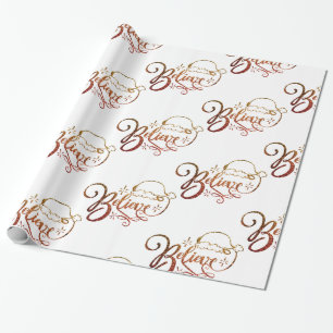 Papier Cadeau Croyez le Père Noël