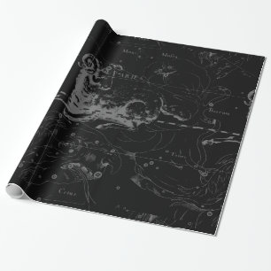 Papier Cadeau Cru de Hevelius de constellation de Bélier sur le