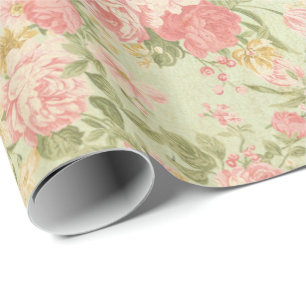 Papier Cadeau Cru floral