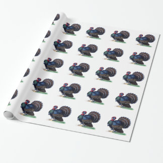 Papier Cadeau Cru Turquie de papier d'emballage de thanksgiving