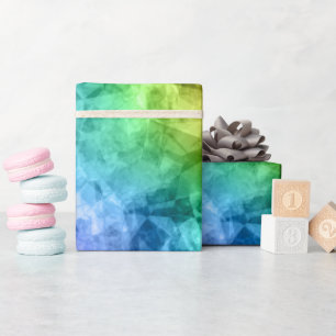 Papier Cadeau Crumpled Peacock Blue