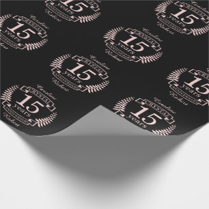Papier Cadeau Crystal mariage anniversaire 15 ans