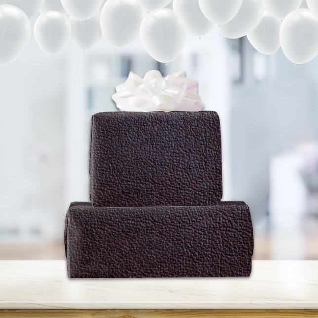 Papier Cadeau Cuir pourpre Faux Grain (Créateur téléchargé)