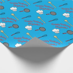 Papier Cadeau Cuisine Chef Cuisine Enfants 1ère fête d'anniver