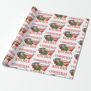 Papier Cadeau Cuisine de Noël