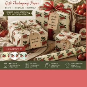 Papier Cadeau Cuisine Jardin de Tomates