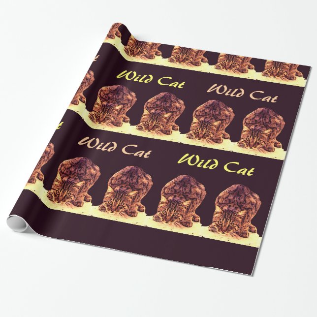 PAPIER CADEAU CUISINE WILD CAT (Déroulé)