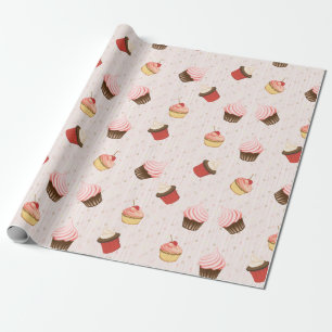 Papier Cadeau Cupcake Fun