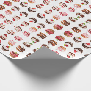 Papier Cadeau Cupcakes et sucreries