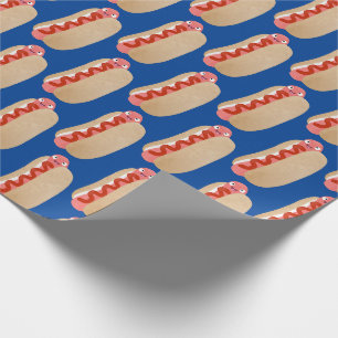 Papier Cadeau Curieux hot dog Weiner dessin animé