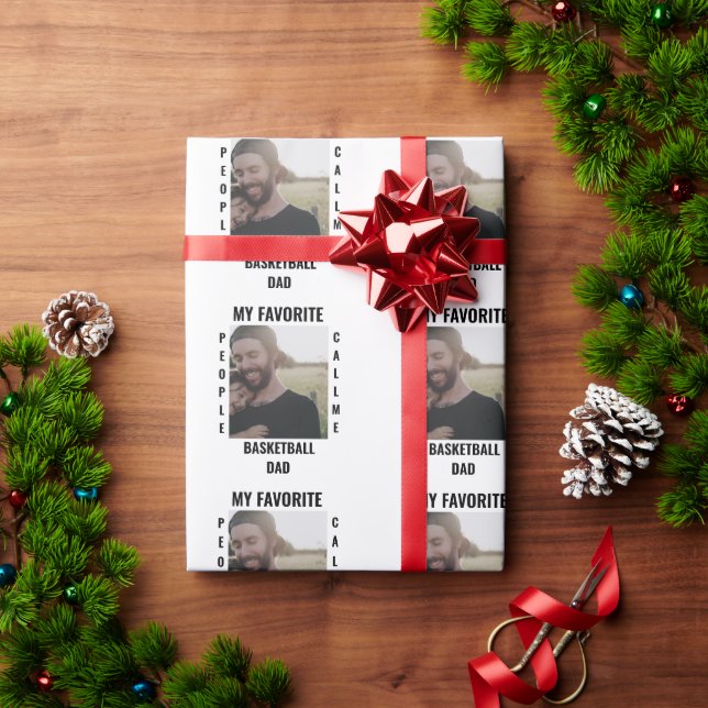 Papier Cadeau Custom Sports père Sports mère modèle photo (Cadeau de vacances)