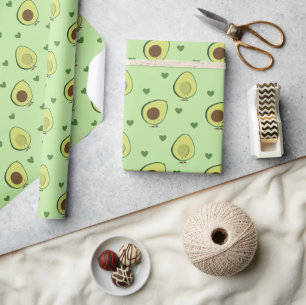 Papier Cadeau Cute Avocado Heart Food