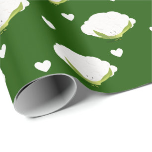 Papier Cadeau Cute Cauliflower Heart Cuisine végétale