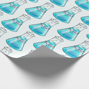 Papier Cadeau Cute Chimie Science Lab Art