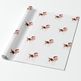 Papier Cadeau Cute Christmas Beagle 