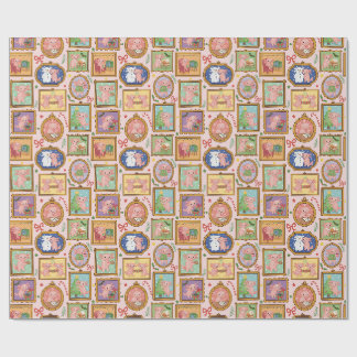 Papier Cadeau Cute Christmas coquette axolotl wrapping paper 