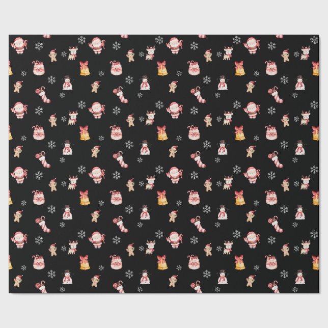 Papier Cadeau Cute Christmas Wrapping Paper (Couture)