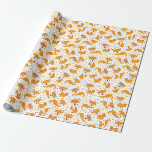 Papier Cadeau Cute Fox