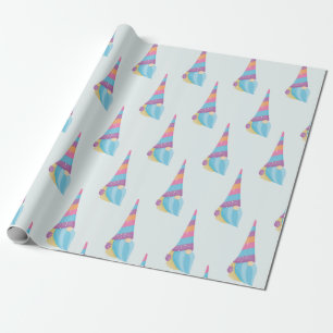 Papier Cadeau Cute Gnome Unicorn Magique Coloré