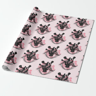 Papier Cadeau Cute Goth Rose Oeil Déplaisant Horreur Wicca