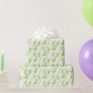 Papier Cadeau Cute Green Axolotl Boba Tea Anniversaire de enfant