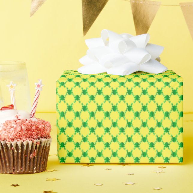 Papier Cadeau Cute grenouille cartonnée (Fête d'anniversaire)