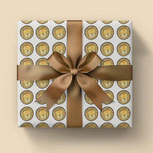 Papier Cadeau Cute Kids Lion Jungle motif