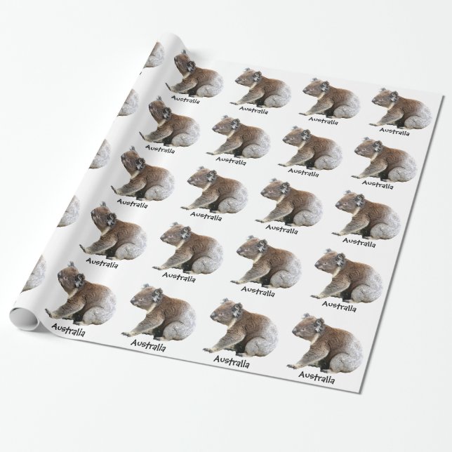 Papier Cadeau Cute Koala Bear Australie (Déroulé)