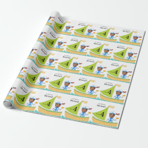 Papier Cadeau Cute Little Sailor Nautical Boys Fun Fun Anniversa
